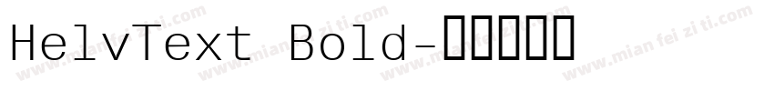 HelvText Bold字体转换